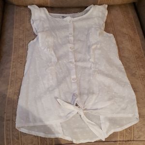 LIKE NEW Girls Size M Epic Threads White Blouse